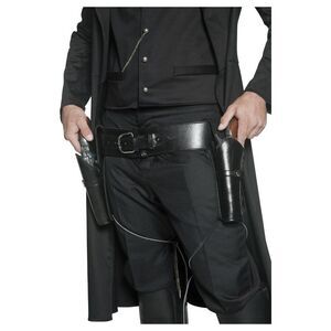 Smiffys Authentic Western Leather Costume Prop Set / Black